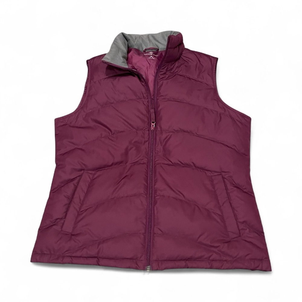Women's LAND’S END Plum Puffer Vest